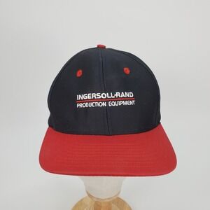 Vintage Ingersoll-Rand Production Equipment Hat Tonkin Black Red Adjustable Cap